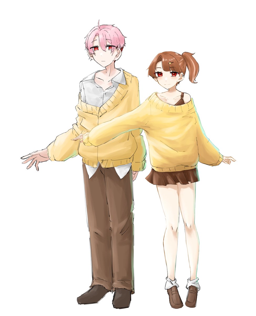 みすきで作ったオリキャラ姉弟 