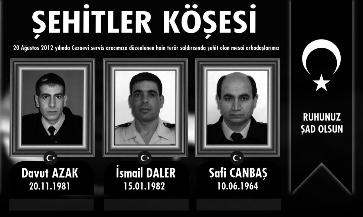 Gaziantep/Karşıyaka şehitlerimizi hain saldırının yıl dönümünde rahmetle anıyorum.