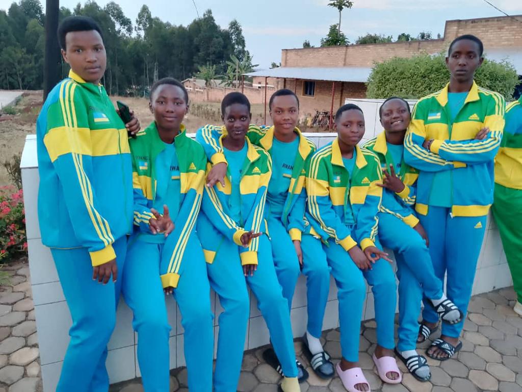 #GSMR girls basketball team is ready to fight for the legacy of Rwanda in #FEASSSAGames23 . Vive #MarieReineRwaza