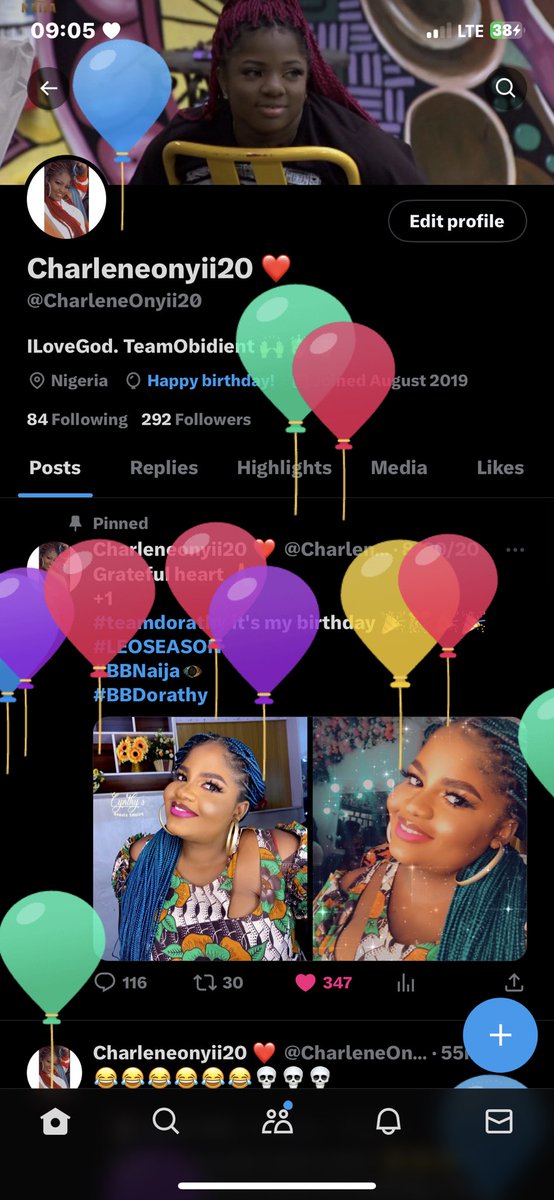 CharleneOnyii20's tweet photo. I got ballons
+1 🎉🎂🥳🎈
Happiest Birthday to me
#Spartans say a prayer for me 🥰😍😃
#CeectheLegend
#BirthdayCelebration
#Leaseason https://t.co/WmSeoVkYAe