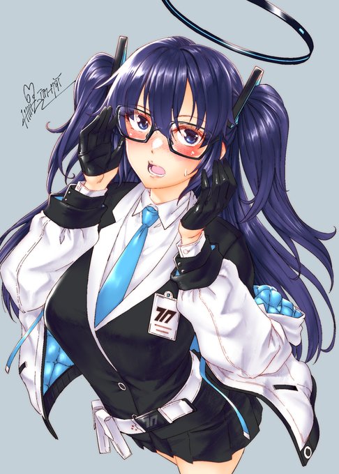 ユウカにメガネをかけさせた落書き 