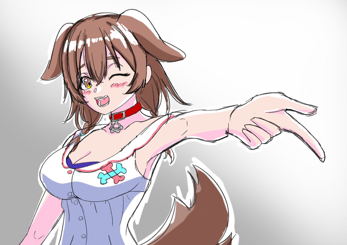 戌神ころね 「練習絵 」|レーミング有栖🥐のイラスト
