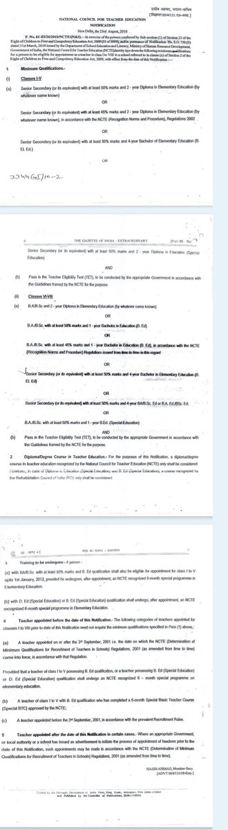 Sumant_29's tweet photo. Bed can apply also with 6 month course. So moral of the story is Bed is eligible from starting. This thing was hidden from SC. We need best lawyer to file Review petition for this order.
@EduMinOfIndia @ncteDelhi https://t.co/61DPJnvEp2