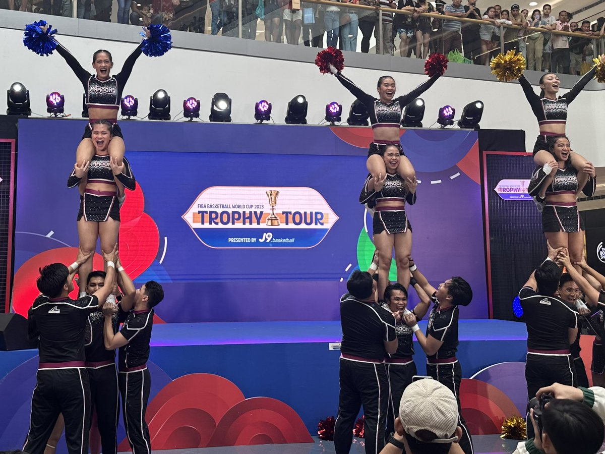 @cnnphilippines @sportsdeskph LOOK: UP Pep Squad spices up today’s FIBA Basketball World Cup 2023 Trophy Tour here in Manila through their cheedance performance at the SM MOA Atrium in Pasay City. @cnnphilippines @sportsdeskph @UPPepSquad