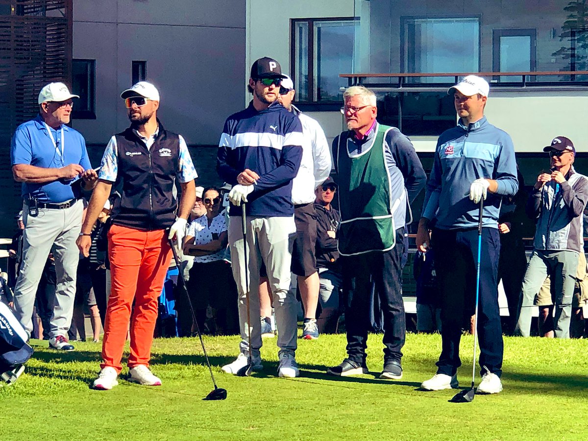 Last group ready to go! Filip Mruzek, <a href="/LateRuuska/">Lauri Ruuska</a> &amp; <a href="/jmcdonaldgolf/">Jack McDonald</a> #FinnishChallenge <a href="/VierumakiCT/">VierumakiCT</a> @Challenge_Tour #golffi #finalday