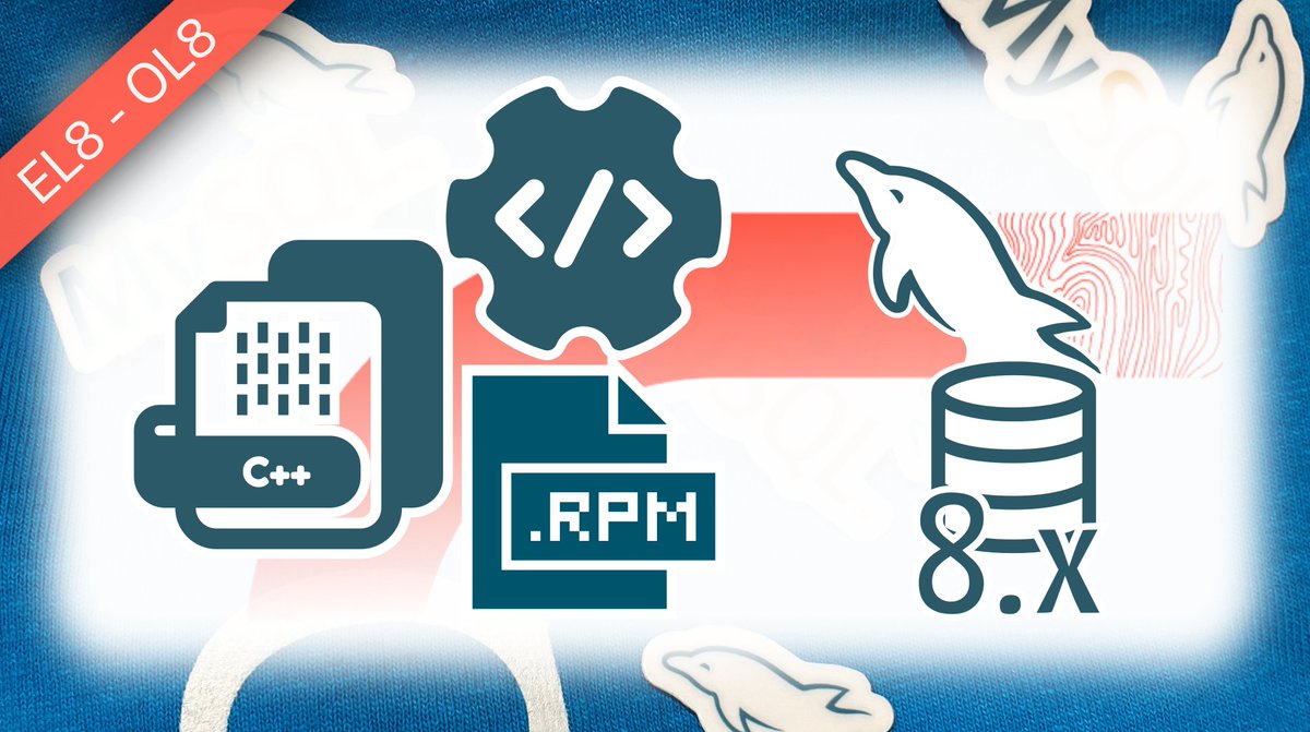 lefred's tweet photo. How to build @MySQL 8.0 and 8.1 on OL8 (EL8, CentOS8) using the src rpm https://t.co/yEtsVL1Ptk #MySQLCommunity #MySQL #OL8 @OracleLinux 🐬🎱📦🐧 https://t.co/RTZIX4Tfds