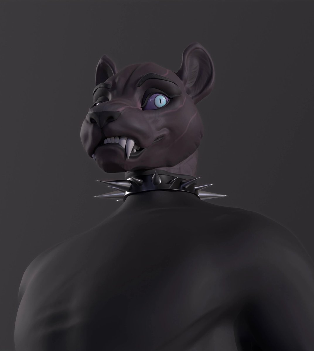 iazzzer's tweet photo. Commission for 3d printing 

#furry #panther #3dmodeling #3dmodeling #art #3dart #furryart https://t.co/HCOPTXynMB
