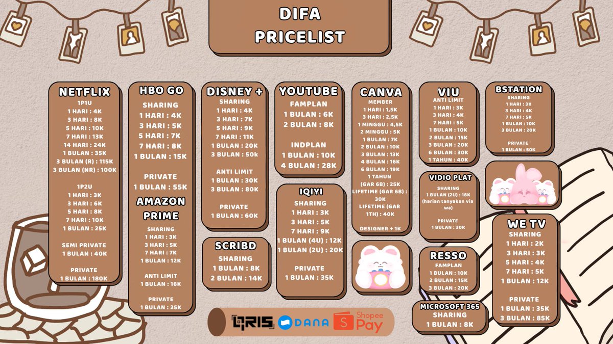 ❥ ⊹  ֪ ֹ siniii kakk, mariii jajannnn, for fast respond bisaaa langsung tap link wa di bawahh yaaa 💬🧸 ⑅ ₊ ୭  ˖

💌 : wa.me/6281262486596
💳 : qris + all e-wallet