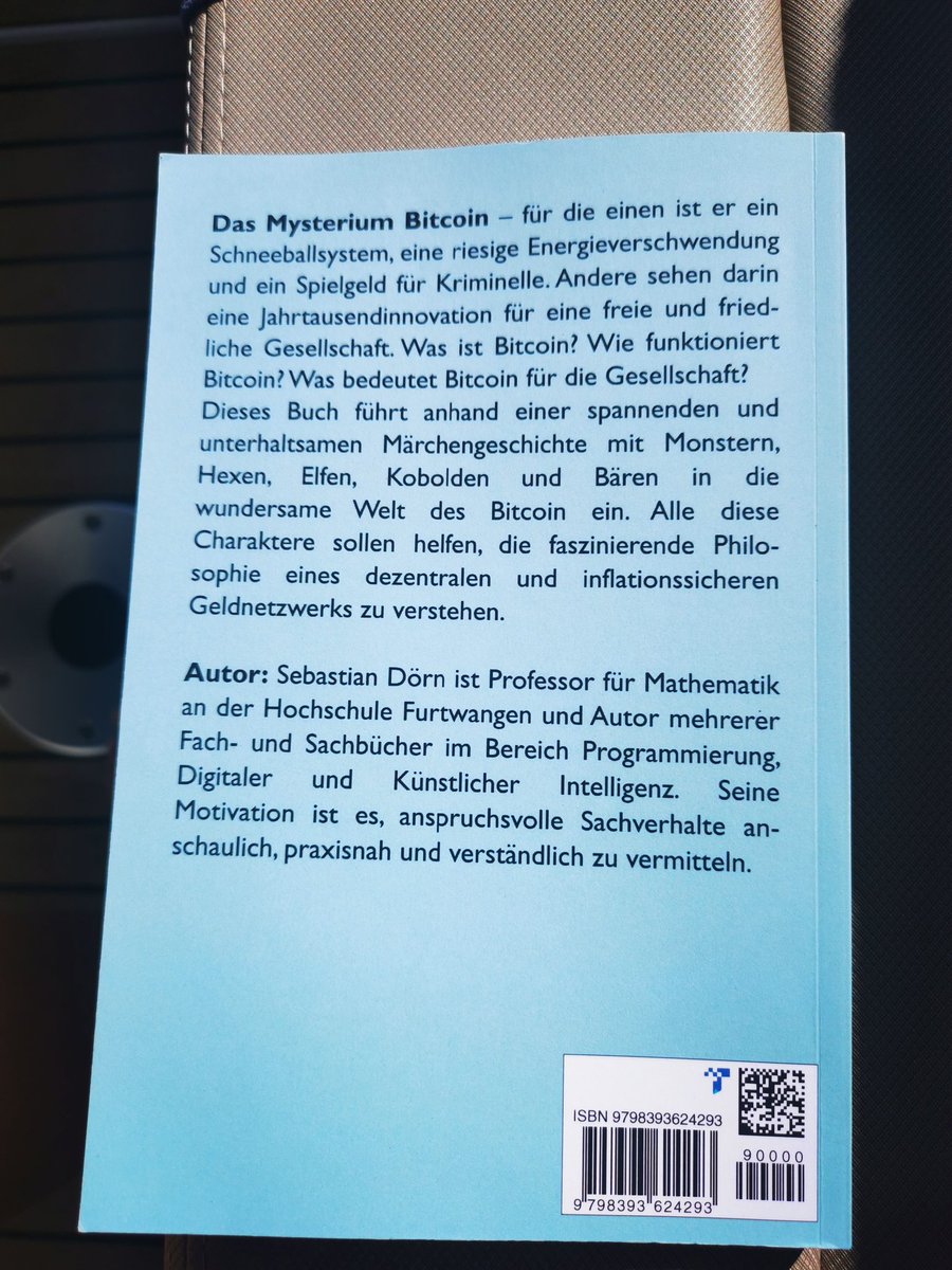 AngieTwenty_one's tweet photo. Buchtipp zum orangepillen 🧡
Von Monstern, Hexen und Zaubergeld von Sebastian Dörn.
Der Autor ist nicht auf Social Media unterwegs. Lasst uns ihm helfen sein Buch zu pushen.
Plebs together strong 💪 https://t.co/PWVzfepmu3