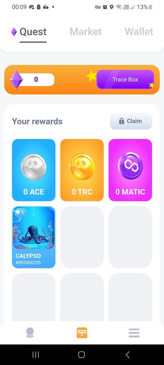 🍀Amazing luck🍀
First day of quest in <a href="/trace_meta/">MetaTrace</a> and a big prize right away
Look at he 🐙

#MetaTrace #Airdrop #Reward