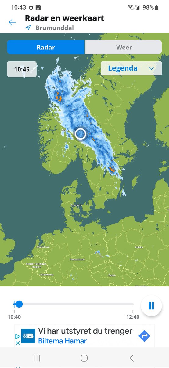 Het is mooi droog weer in Europa.