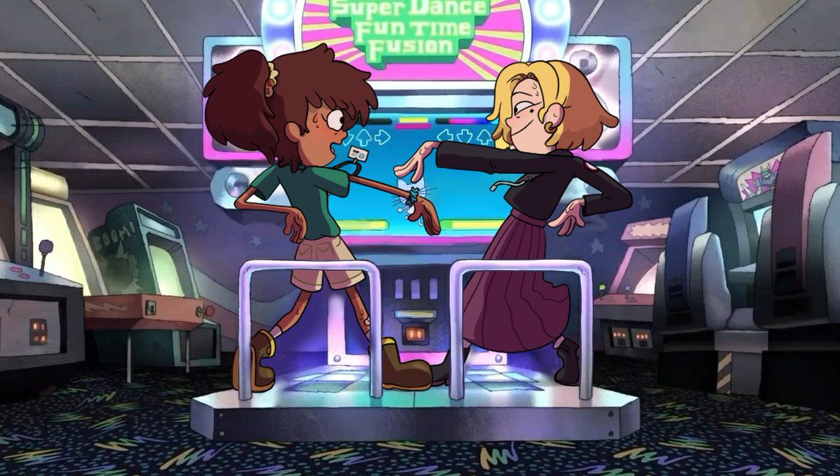 NoemisCuteCraft's tweet photo. Y'all probably waited quite some time for tye full leak. They're blushing cause they're sweating, no other date related reason. #AMPHIBIAMOVIE #amphibia #sashanne #AnneBoonchuy #SashaWaybright https://t.co/rjLkR9gkGn