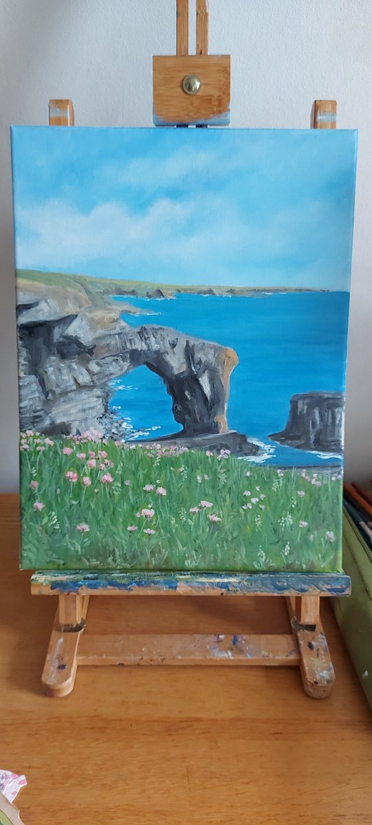 pamadamsart's tweet photo. The Green Bridge of Wales
Oil on canvas
#Pembrokeshire #availableart #freshofftheeasel https://t.co/WADhkb9bu7