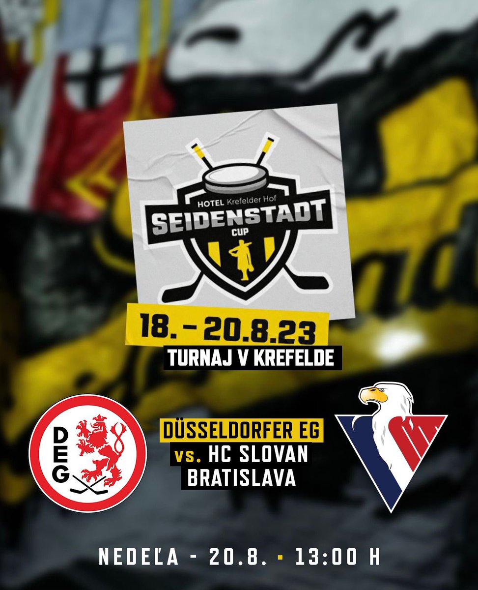 V súboji o tretie miesto dnes nastúpime o 13:00h proti <a href="/DuesseldorferEG/">Düsseldorfer EG</a> 
V jeho drese by sa mal predstaviť napríklad aj bývalý hráč Slovana Brendan O’Donnell. #VerniSlovanu