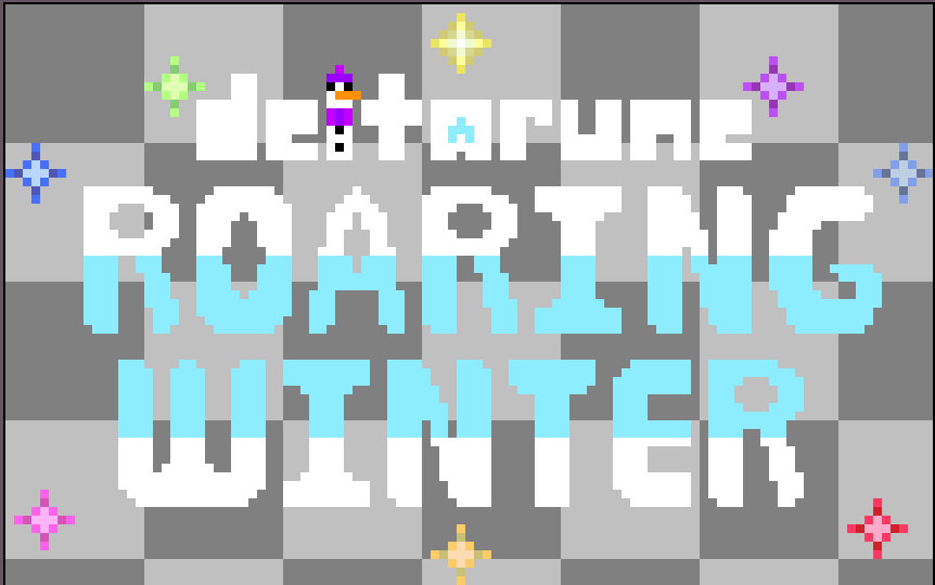 Deltarune_RW's tweet photo. Progress has been a little slow lately, though we're still cooking! Here's what is (hopefully) going to be the final logo! https://t.co/NSebL3iGqj