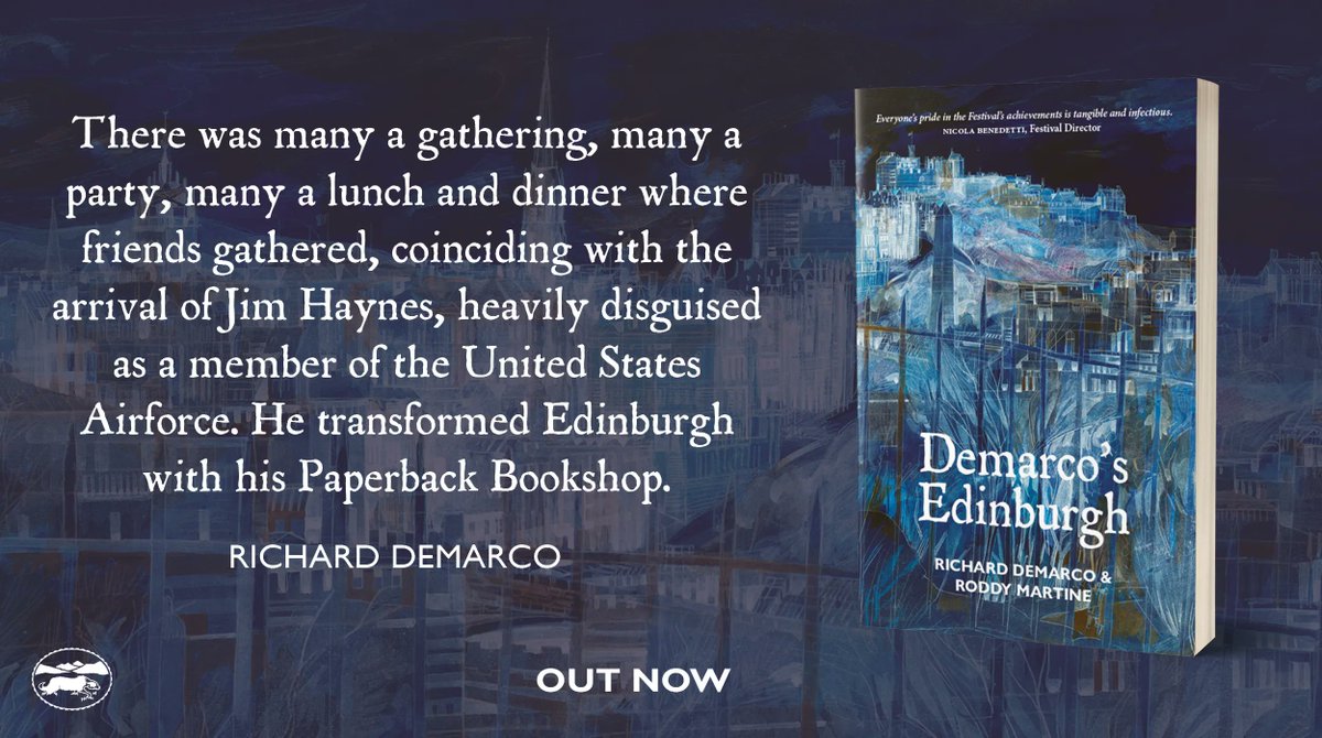 The importance of Jim Haynes and his bookshop is explored in 'Demarco's Edinburgh' by Roddy Martine and Richard Demarco. Learn all about it today! buff.ly/43EJhpQ @edfests @edintfest @Powderhall @edfringe @R_Demarco90