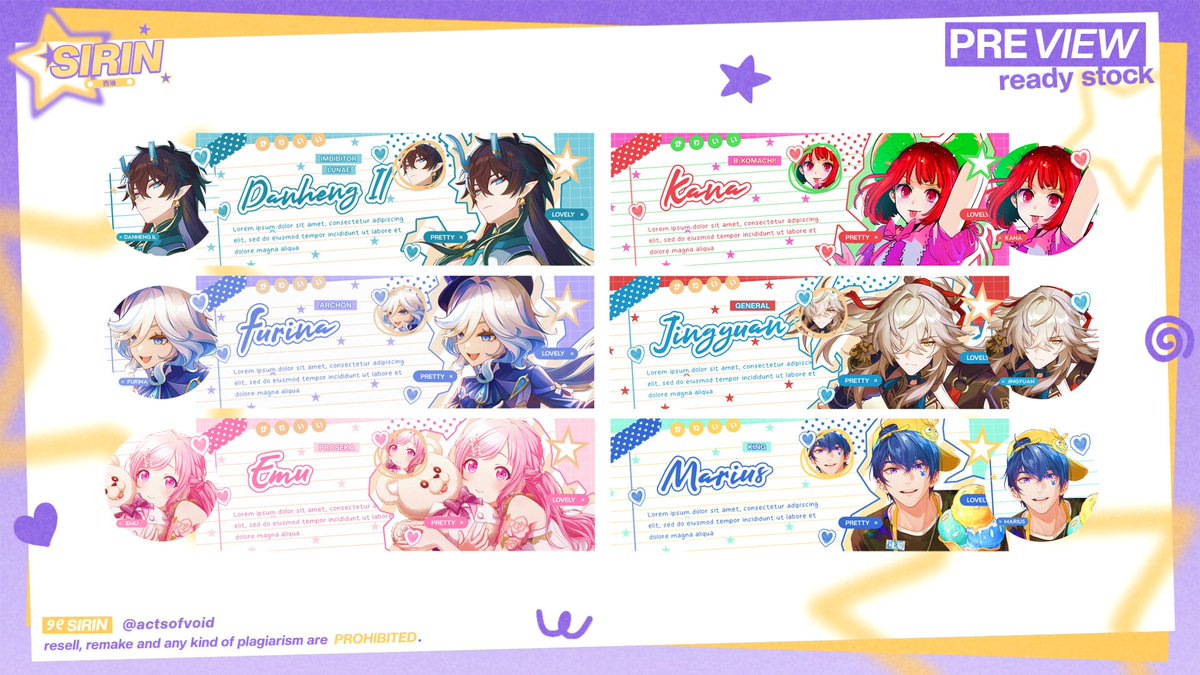 actsofvoid's tweet photo. any kind of interactions are appreciated ♡♡

halOo !! aku ada layout ready stock 2D (genshin, hsr, honkai, anime, dll). harganya 15k/ea yang bisa ditake jam 19:30 WIB atau booking mulai dari sekarang dengan fee +2. payment QRIS. ayo jajan >____☆

#zonaba #zonauang #zonajajan https://t.co/toP0QH0CZ4