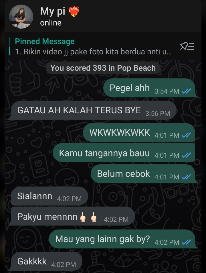 Punya pacar kesabarannya setipis tissue dikasih air