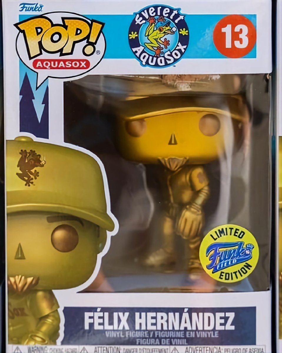 ADriftingNerd's tweet photo. .@PopPriceGuide @hobbyDB
Gold Félix Hernández Everett Aquasox #FunkoField exclusive #FunkoPop LE 2,500pc giveaway item 8/18/23 #FunkoFridays https://t.co/3auR3x5Z2o