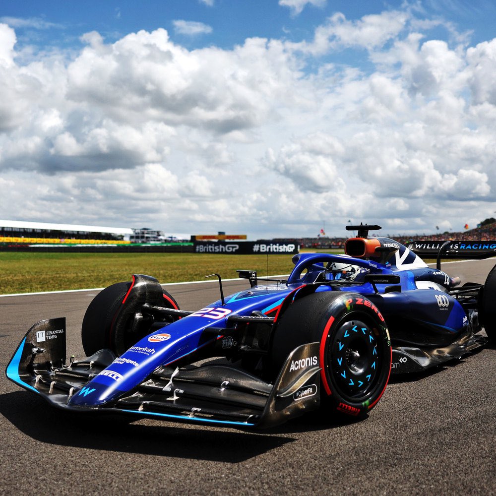 BarryJGough's tweet photo. Williams Racing FW45 Official Show Car With 800th GP Anniversary Union Flag ! https://t.co/1Zd7NExHyy https://t.co/GVdArrlX49