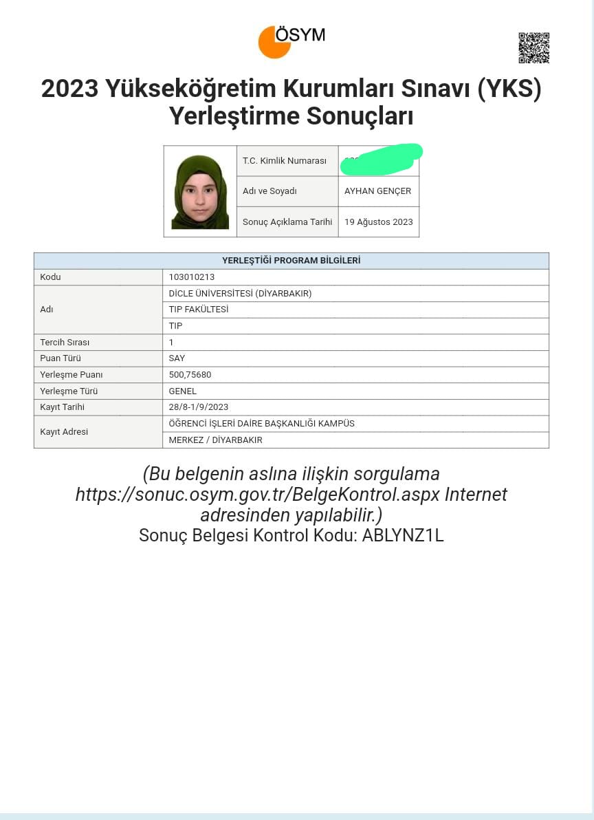 Necip Fazıl Kısakürek Anadolu lisesinde gelenek bozulmadı. Sınava dayalı bir okul değil, proje okulu değil, adrese dayalı olan okulumuzda tıp fakültesini kazanan öğrencilerimizi tebrik ediyoruz. Emeği geçen tüm öğretmen ve idarecilerede şükranlarımı sunuyorum
