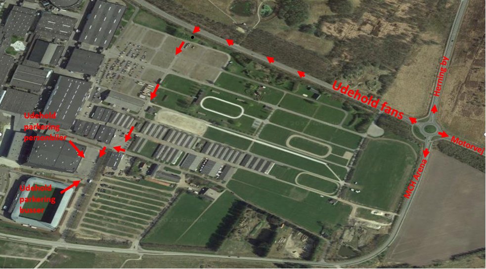 Skal du til Herning i dag ? 

Udebaneafsnittet åbner kl. 17.00  
Hvis navnet på billetten ikke er korrekt, så kontakt kundeservice@brondby.com med billetnummer, e-mail og fulde navn på ejeren.  

Benyt denne kørselsvejledning ved ankomst.  

Rigtig god kamp! #Brøndby