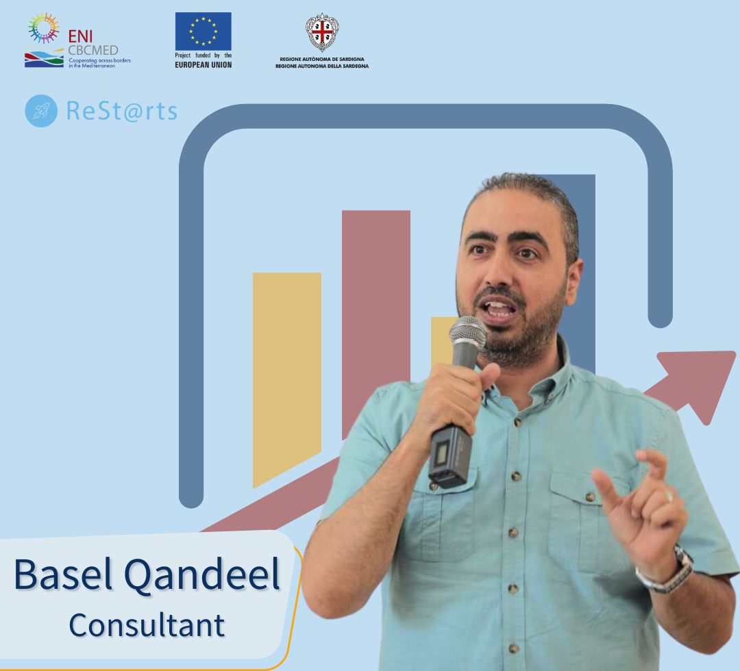 🎙️ Meet Basel Qandeel, a visionary speaker at our event! 
With years of dynamic experience in entrepreneurship and consulting, Basel's insights are transformative. 
Join us 𝒕𝒐𝒎𝒐𝒓𝒓𝒐𝒘 at 12:00 to hear from him and others. Register here: bit.ly/3OCf850 

@ENICBCMed