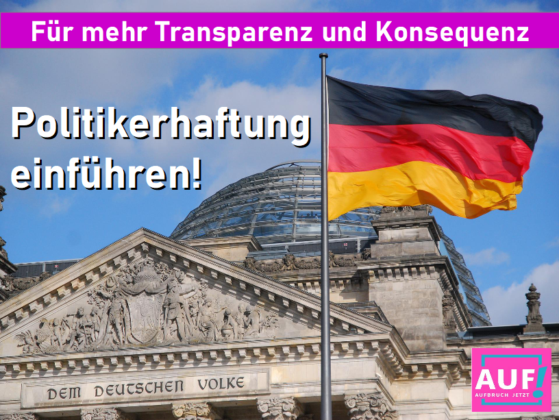 Wir sind für die Einführung einer #Politikerhaftung zur Stärkung unserer #Demokratie.