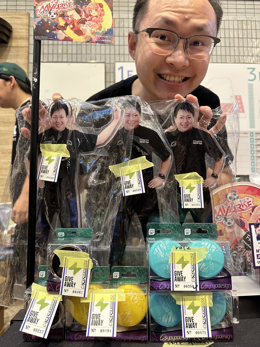 C3yoyodesign's tweet image. C3yoyodesign WYYC2023 Giveaway!!!! 

Mega Shinya No.099, 329, 462
Progressiver No.461, 217
Initiator No.494, 250, 471

Congratulations!!!!🎉🎉🎉

Please come to C3 Booth take you prize!!!!

#c3yoyodesign #WYYC2023