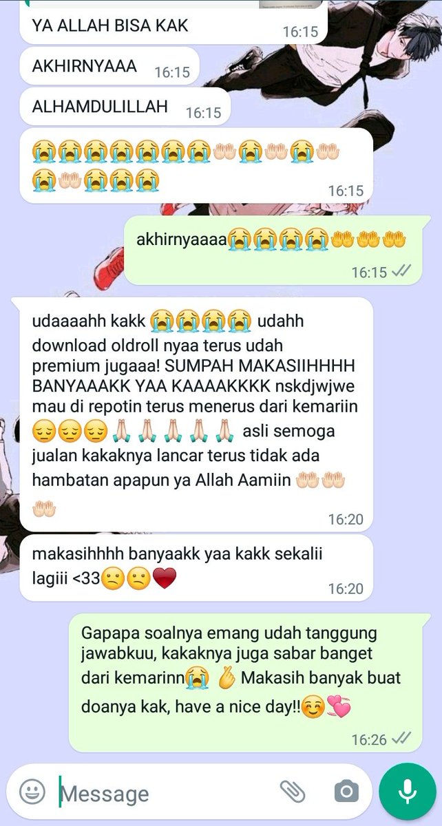 Ya Allah kasih cust yg kayak gini teruss dongg😭😭🤲🫰🫶💞