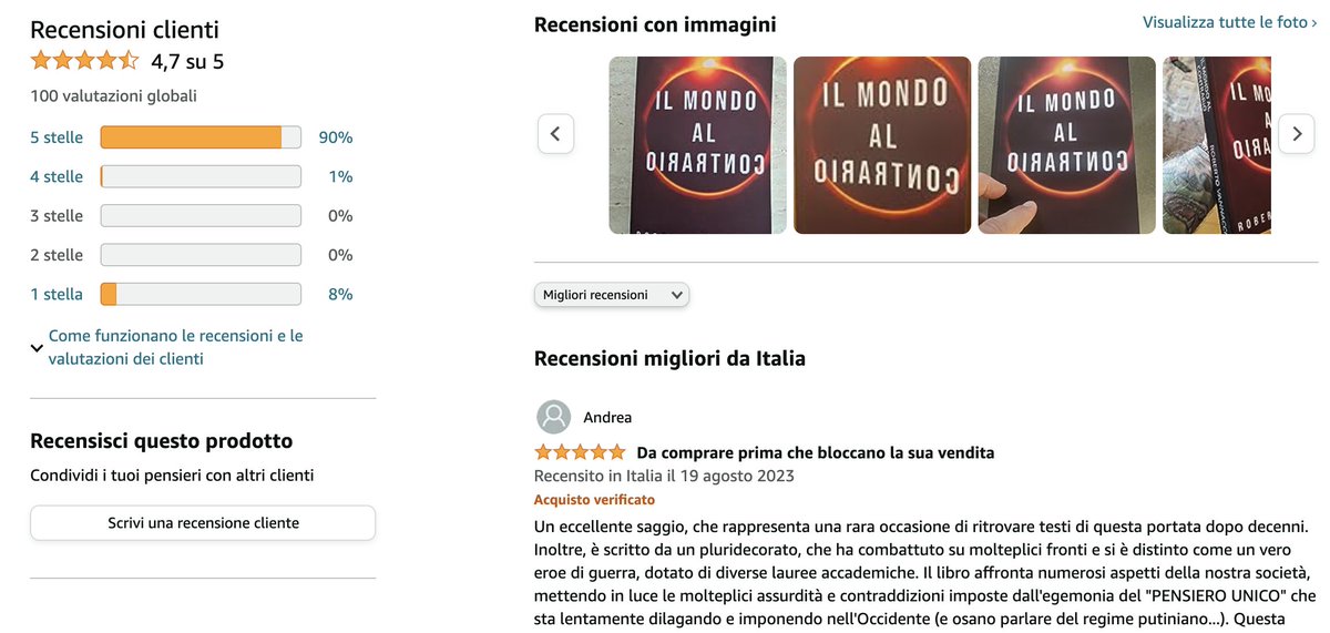 _pancakem_'s tweet photo. Ce la stiamo prendendo (e a ragione) con l'autore per le opinioni aberranti espresse nel libro, ma forse dimentichiamo che queste sono condivise parecchi di noi italiani, almeno a giudicare dalle recensioni su Amazon. 
Il seme cresce dove il terreno è fertile, insomma.
#Vannacci https://t.co/7t8Vt1lJek