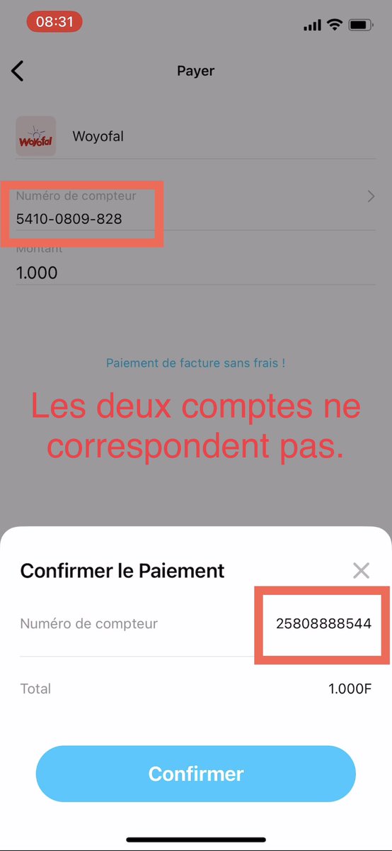 mouhamedaly01's tweet photo. ATTENTION !!!! ⚠️ ⛔️ 

J’ai perdu 10000fcfa à cause d’un gros bug de l’application @WaveSenegal 

⬇️⬇️ https://t.co/x9OS53akYw