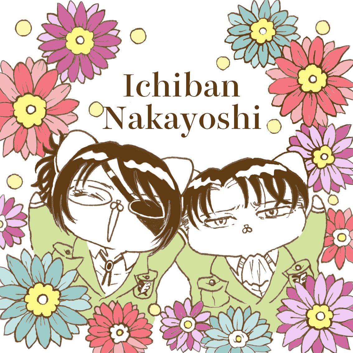 pokaka18's tweet photo. メガ恋21で頒布予定のコルクコースターのイラストです…白地が茶になります…💐 https://t.co/qVpwCxVnIh