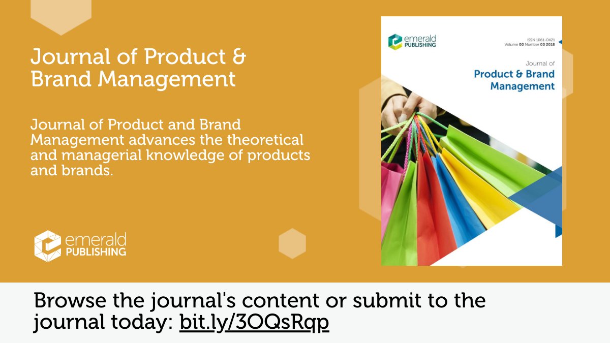 EmeraldRespMgt's tweet photo. 📢 Call for Papers! #JPBM is looking for papers on the following topic: 'Package Design: Overcoming Challenges for Brands'

⏰ Deadline: 30 Sep 2023

Learn more here 👉 https://t.co/6KVEFCNn2B

@AcademicChatter #academictwitter #journals #management #brand #marketing #business https://t.co/aFSh7dHKKg