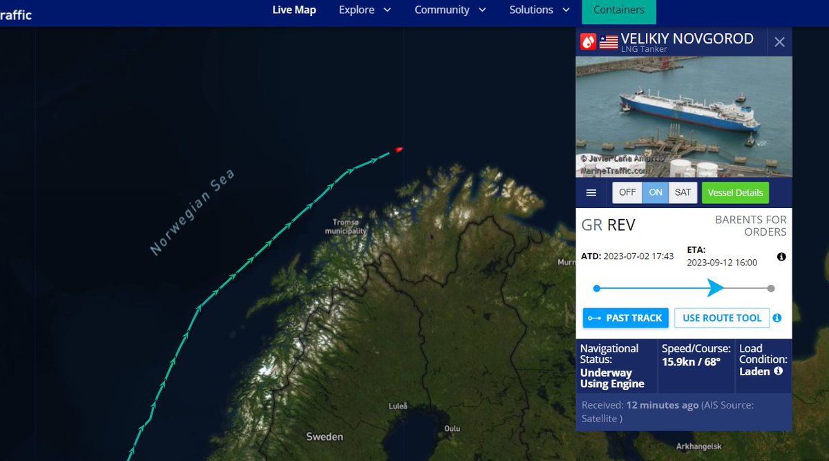 jeha911's tweet photo. The LNG carrier may go to Asia market by permission data from https://t.co/go2w8TC6Si

https://t.co/j5zROVv9xo https://t.co/FOv1w4LT5I