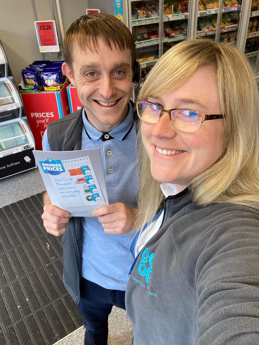 great couple of hours with the penarth team this morning talking membership &amp; member prices 💙 <a href="/coopuk/">Co-op</a> <a href="/ClareBowman/">Clare Bowman</a> #memberprices #itswhatwedo #community