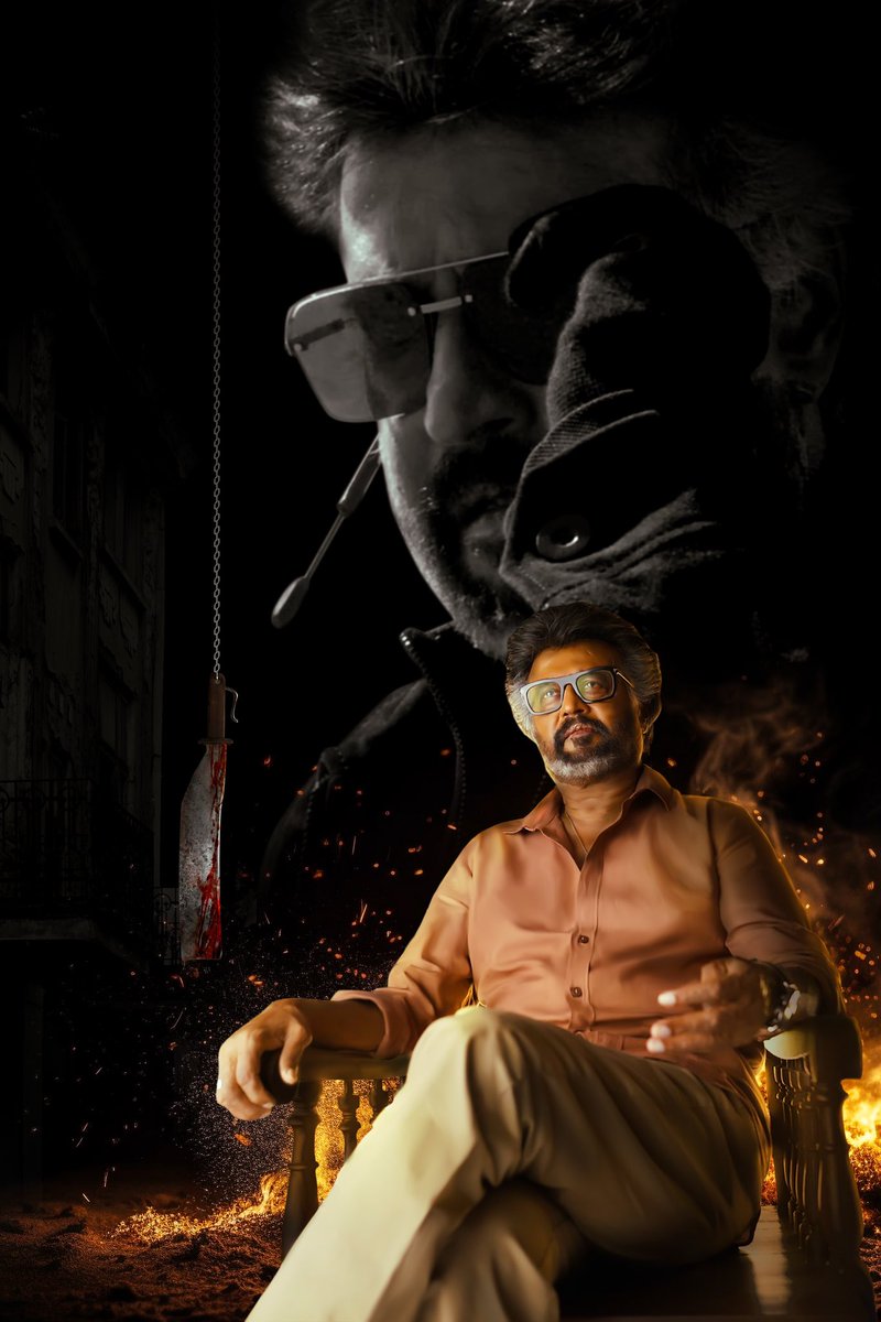PragathiSing's tweet photo. #Jailer Poster Design ✨

@rajinikanth H  U  N  T https://t.co/B3oWWgsewE