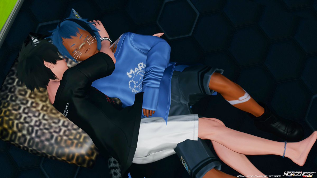 shurin_pso2's tweet image. 日中活動できないほど暑いから寝かせてくれ！！！

#PSO2_NGS 
#pso2おとこのこ部
#男性キャラ応援し隊
#メンテの日なのでSSを貼る