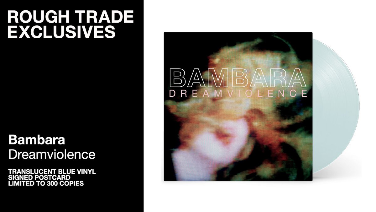 EXCLUSIVE @BambaraBand's 'Dreamviolence' is a dark and grimy sound with a dirge of vocal noise and a driving rhythm section with furious power. Reissued for the first time via @WharfCatRecords Pre-order now on RT Exclusive translucent blue vinyl! roughtrade.com/us/product/bam…