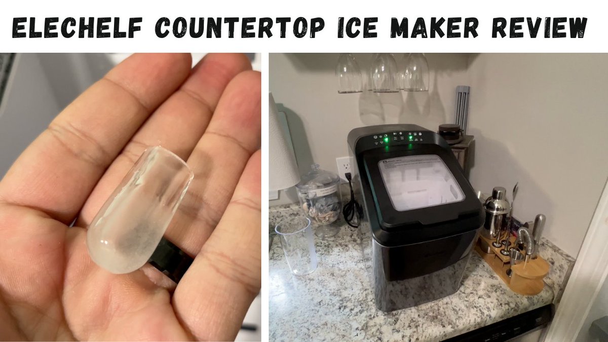 bigcvlogs's tweet image. Today we unbox and setup the #Elechelf Countertop Ice Maker.
This Ice Maker can make small and large ice cubes.
It only takes about 7 minutes to get your first ice cubes.
See how this works in our review!

youtu.be/NlKkPyW_v8E 

#IceMaker #CountertopIceMachine #IceMachine #Ice