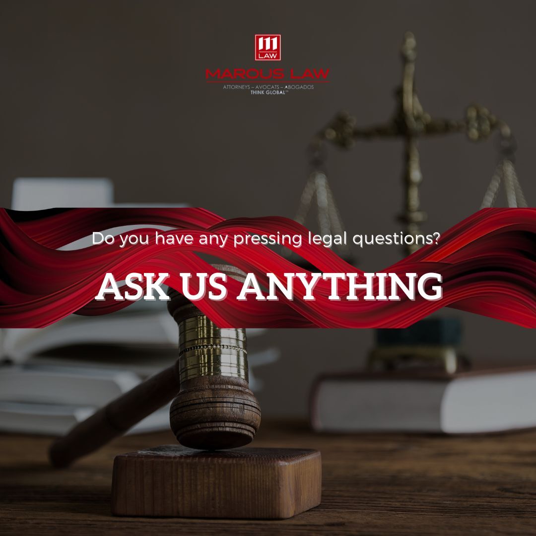 MarousLaw's tweet photo. Do you have a burning legal question? Drop it in the comments section below, and our team of experts will provide you with some guidance and insights.

#MarousLaw
#LegalServices
#TuesdayTalk
#AskUsAnything https://t.co/Ckv1K0pAvm