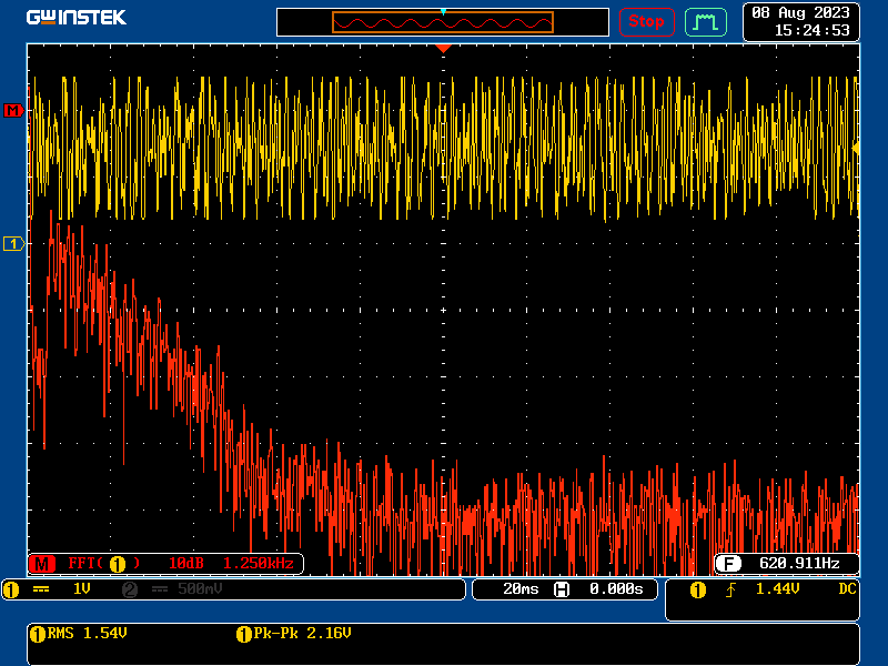 m17_project's tweet photo. Quangsheng UV-K5. After modifying one of the registers, I was able to get a solid eye plot for an M17 transmission. The chip used in this radio is Beken BK4819. Register 0x2B was overwritten with 0xC707, effectively disabling filtering and deemphasis.
^SP5WWP

@2ftg1 @OpenRtx https://t.co/jR6iOROy9o