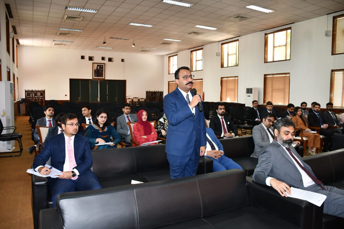 MoS for Foreign Affairs, H.E. Hina Rabbani Khar addressed participants of the 43rd Specialized Diplomatic Course and the 37th Mid Career Management Course at the Foreign Service Academy in Islamabad today.