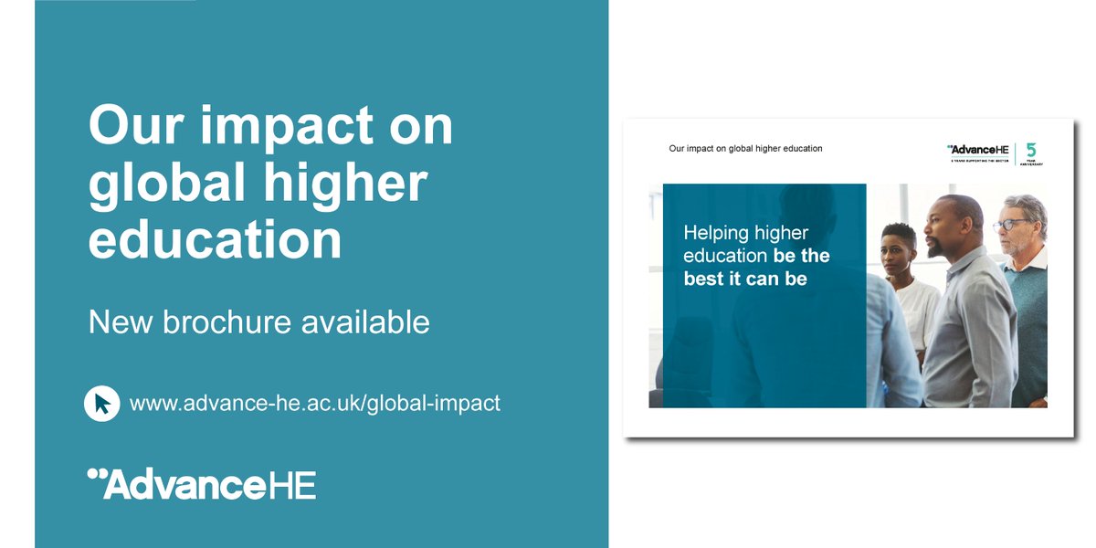 AdvanceHE's tweet image. We’re delighted to launch our new Global Impact brochure. Request your copy for examples of how we have supported HE across the globe: social.advance-he.ac.uk/IlLNcg #HigherEd #HEsolutions