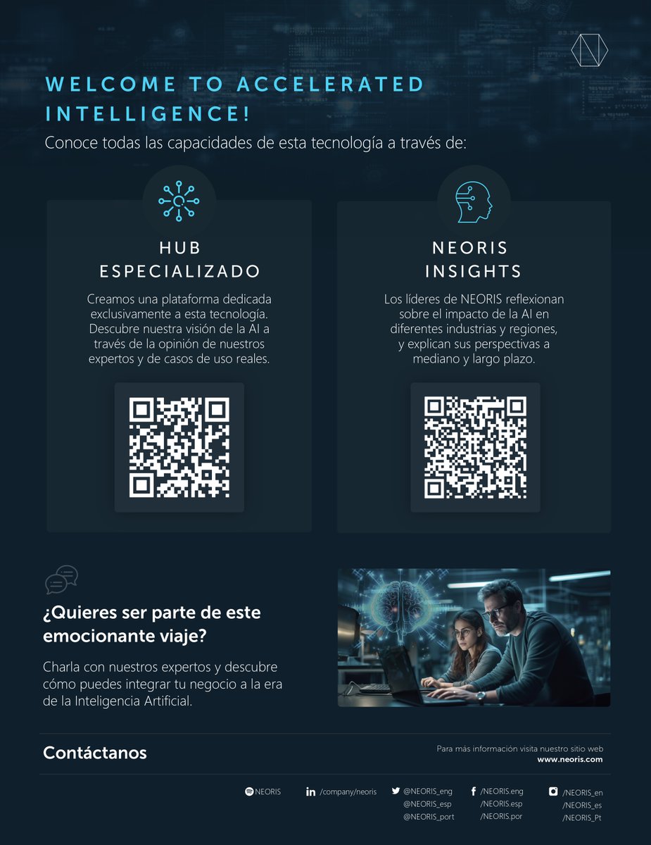 epamneoris_esp's tweet photo. ¡Descubre nuestro One Pager sobre AI x Human Power! En este documento encontrarás acceso directo a casos de estudio reales que demuestran cómo tomamos decisiones estratégicas más acertadas con Inteligencia Artificial y potenciamos resultados. ¡Descárgalo y únete a la nueva era! https://t.co/tfJrjjeywC