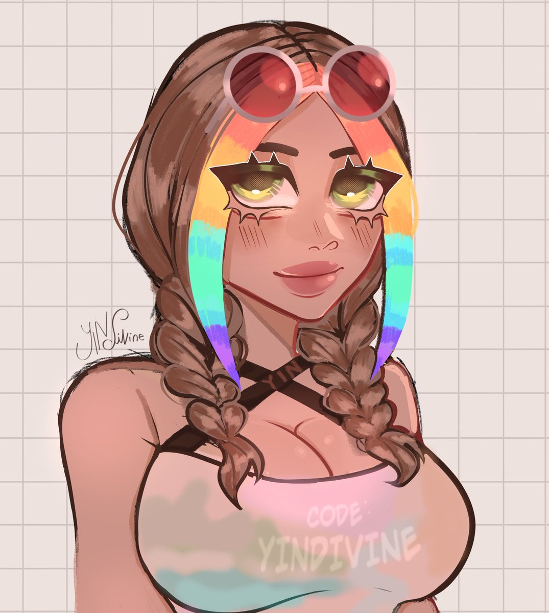 YinDivin3's tweet photo. Im trying a new style to painting btw Congrats @shynotfury 🎊
•
•Support my code YINDIVINE 💜
#ad #FortniteArt #FortniteLeaks https://t.co/O3DRsSBsU5