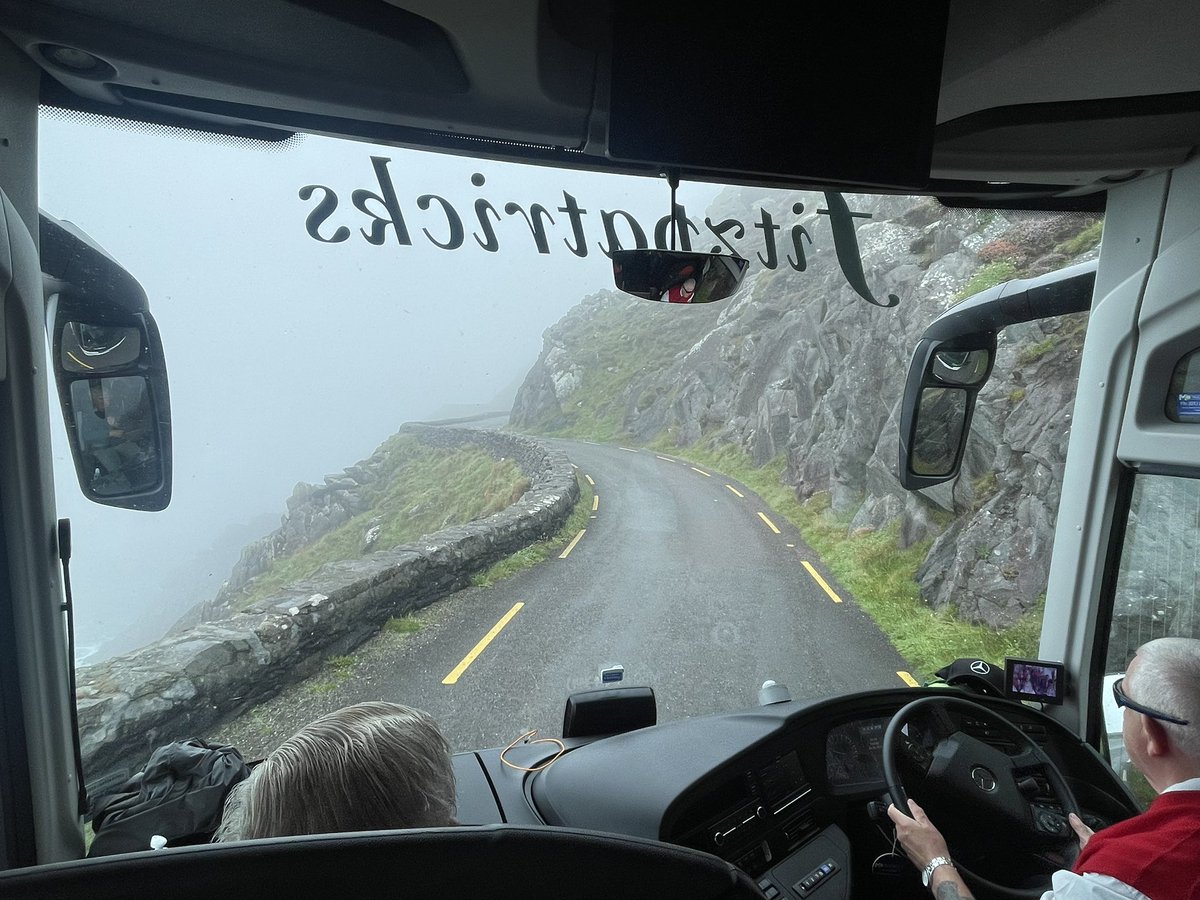 Despite the fog, it does not spoil the majestical beauty of Slea Head  
#sleahead
#dinglepeninsula
#fitzpatrickcoaches
#visitireland