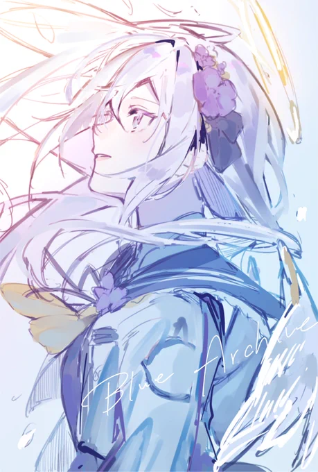 息抜きで描いてたブルアカ絵
