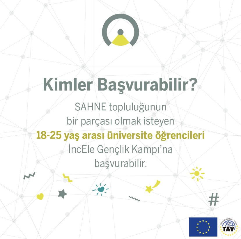 SahneProjesi's tweet photo. 🌐İncEle Gençlik Kampı 🌐

📅 6-10 Eylül tarihleri arasında Fethiye'de gerçekleşecek "İncEle Gençlik Kampı"na davetlisiniz!

🔗 Detaylar ve Başvuru: Bio’daki linten kamp detaylarına ve başvuru formuna erişebilirsiniz. 

⏳Son Başvuru Tarihi ve Saat: 15 Ağustos 2023, 17:00 https://t.co/UruS5v3TwN