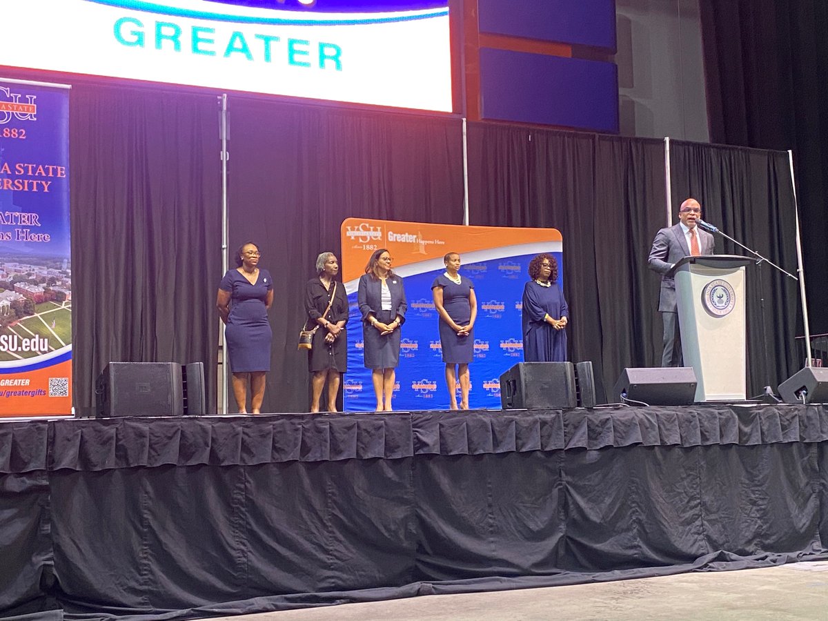 THE FUTURE IS FEMALE ON THE HILL 🧡💙

#BlackWomenInLeadership

Fall 2023 Faculty &amp; Staff Opening Conference